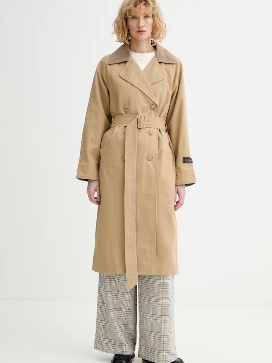 Obrázek produktu Levi's Bavlněný trenčkot Levi's BREE CLASSIC LONG TRENCH béžová