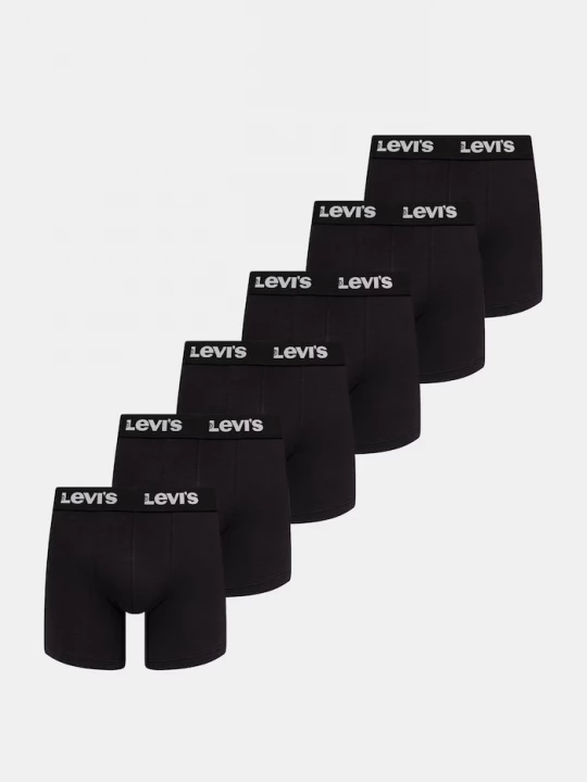 Obrázek produktu Levi' boxerky pánské bavlněné elastanem 6-pack Levi's černá