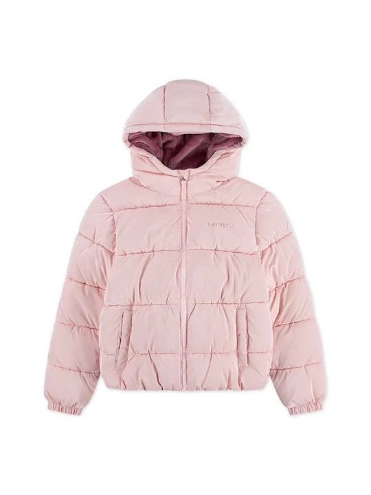 Obrázek produktu Levi's Dětská bunda Levi's SHINY HVWT PUFFER růžová