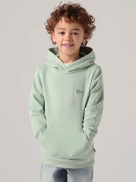 Obrázek produktu Levi's Dětská mikina Levi's MINI BATWING PULL OVER HOO zelená