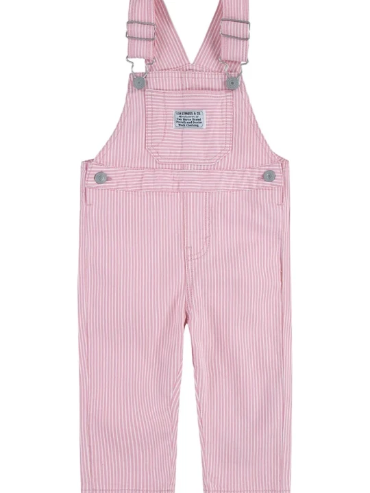 Obrázek produktu Levi's Dětské kalhoty na šle RAILROAD STRIPE OVERALL růžová