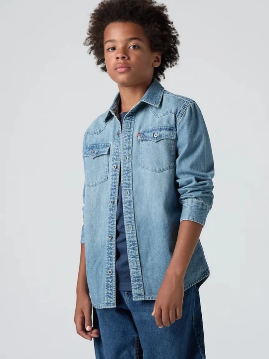 Obrázek produktu Levi's Džínová košile Levi's NEW BARSTOW WESTERN SHIRT modrá