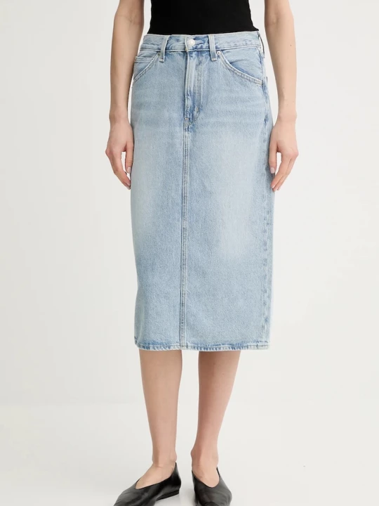 Obrázek produktu Levi's Džínová sukně HR BACK SLIT SKIRT modrá