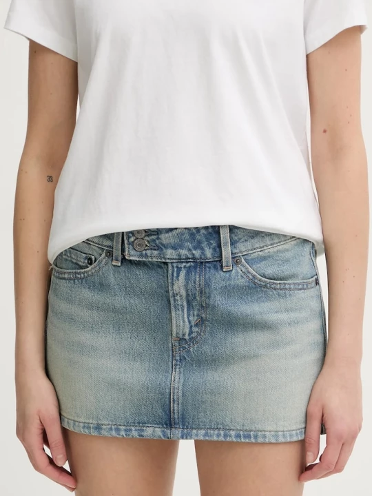 Obrázek produktu Levi's Džínová sukně Levi's SUPERLOW MINI modrá