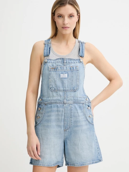 Obrázek produktu Levi's Džínové lacláče Levi's UTILITY SHORTALL modrá