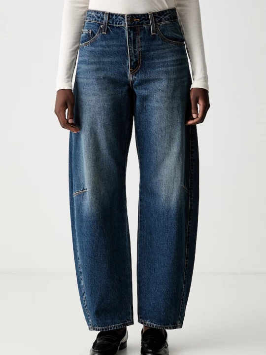 Obrázek produktu Levi's džíny barrel dámské BAGGY DAD BARREL námořnická modř