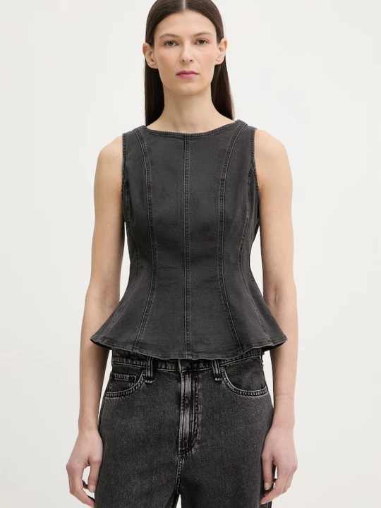 Obrázek produktu Levi's halenka dámská džínová PEPLUM SEAMED DENIM černá
