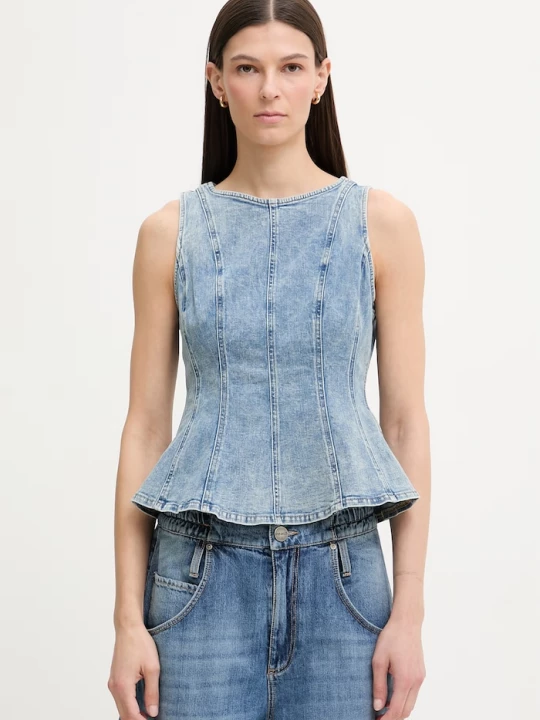Obrázek produktu Levi's halenka dámská džínová PEPLUM SEAMED DENIM modrá