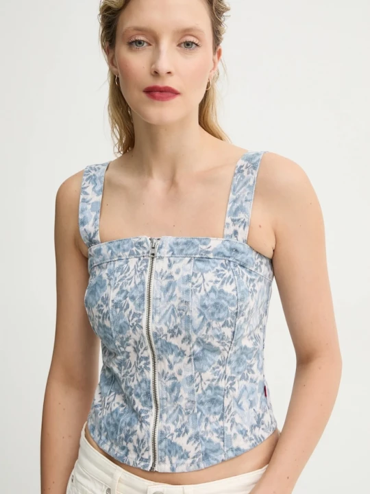 Obrázek produktu Levi's Halenka Levi's SCULPTED BUSTIER modrá