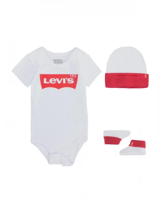 Obrázek produktu Levi's Kids Dupačky / body 'Classic Batwing Infant 3pc Set' bílá