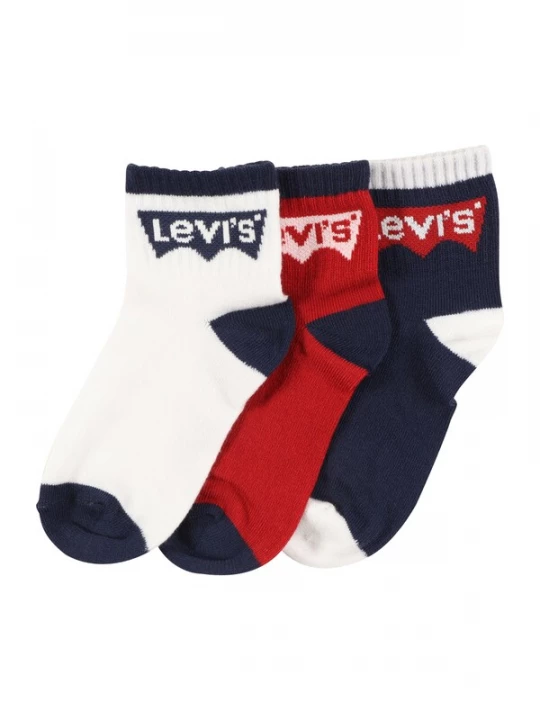Obrázek produktu Levi's Kids Ponožky  noční modrá / světle růžová / červená / bílá