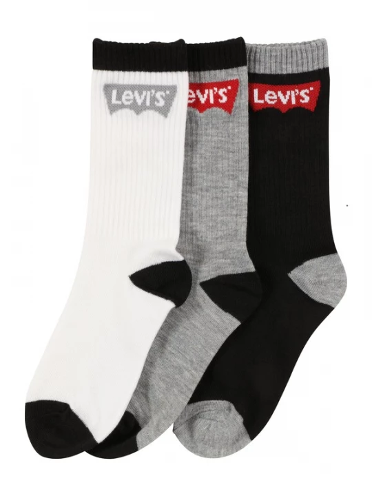 Obrázek produktu Levi's Kids Ponožky  šedá / červená / černá / bílá