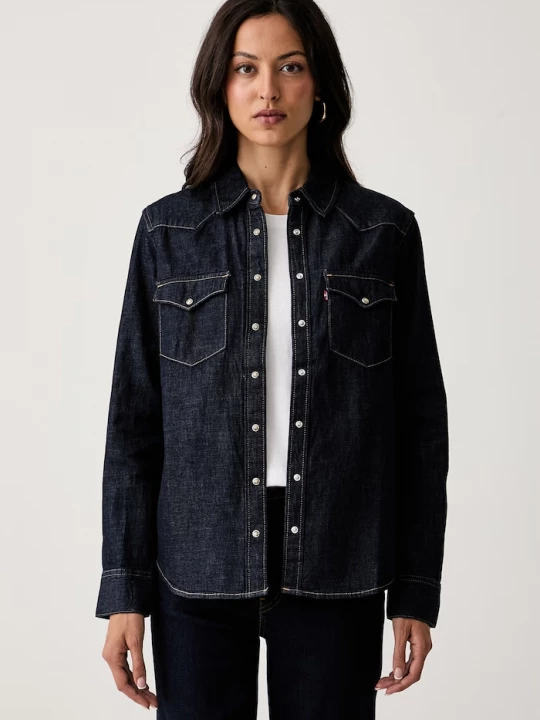 Obrázek produktu Levi's košile dámská džínová HERITAGE WESTERN DENIM námořnická modř