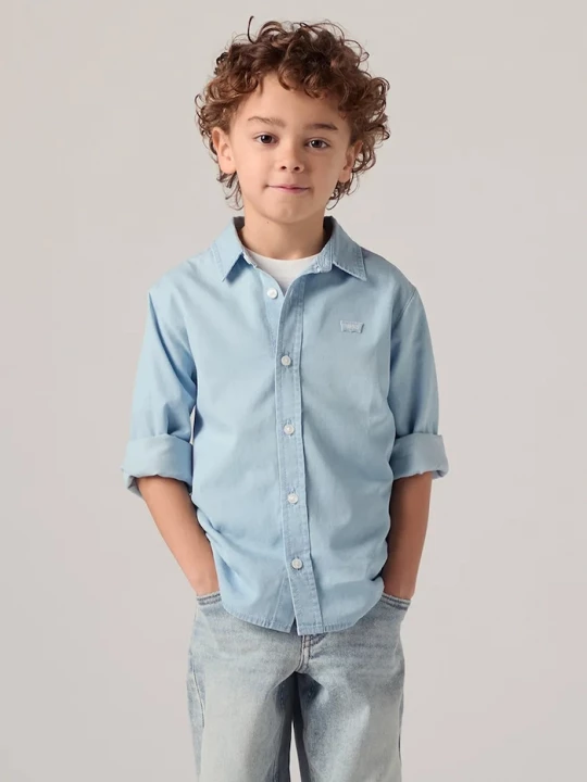 Obrázek produktu Levi's košile dětská bavlněná BATTERY HOUSEMARK SHIRT modrá