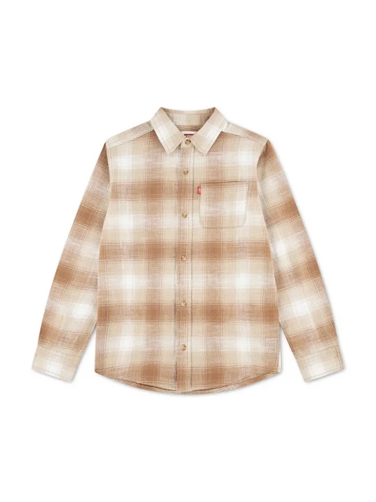 Obrázek produktu Levi's košile dětská bavlněná SHADOW PLAID SHIRT béžová