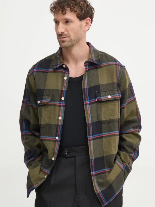 Obrázek produktu Levi's košile pánská džínová JACKSON WORKER zelená