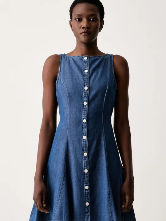 Obrázek produktu Levi's košilové šaty s lyocellem MERCER SL MINI modrá