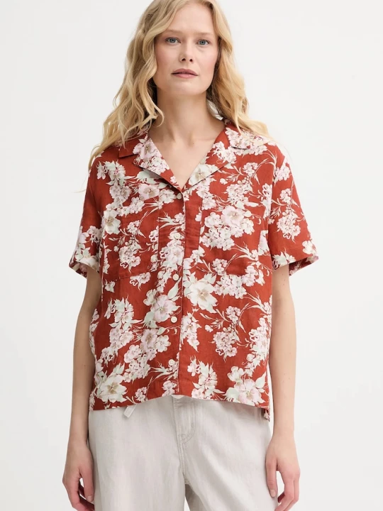 Obrázek produktu Levi's Lněná košile Levi's SONNY CAMP SHIRT oranžová