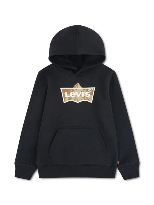 Obrázek produktu Levi's mikina dětská s bavlnou TALLEST PEAK BATWING HOODI černá