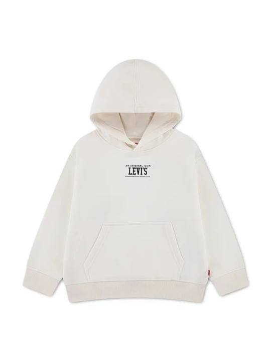 Obrázek produktu Levi's mikina s kapucí dětská s bavlnou REV THE ENGINE HOODIE béžová