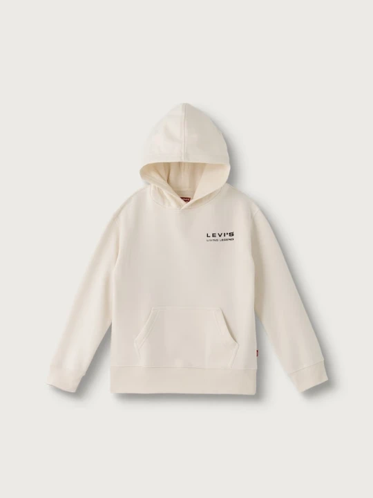 Obrázek produktu Levi's mikina s kapucí dětská s bavlnou SKATE LEGEND HOODIE béžová