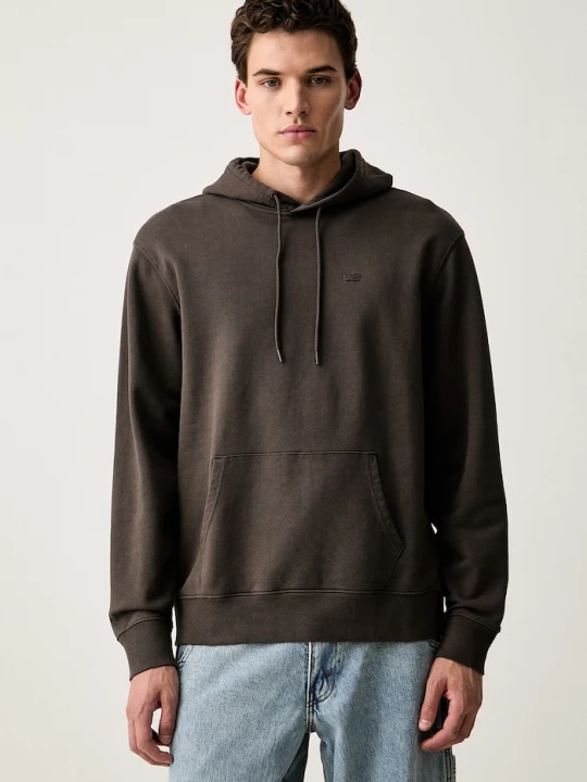 Obrázek produktu Levi's mikina s kapucí pánská bavlněná THE ORIGINAL HM hnědá