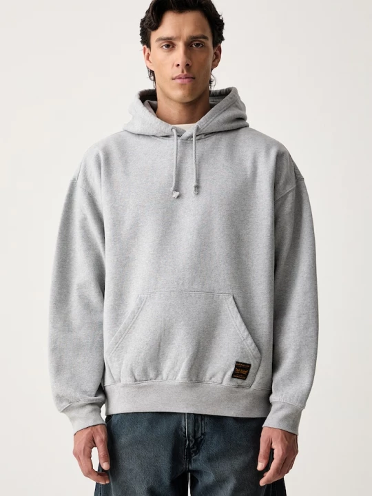 Obrázek produktu Levi's mikina s kapucí pánská s bavlnou WORKWEAR PO