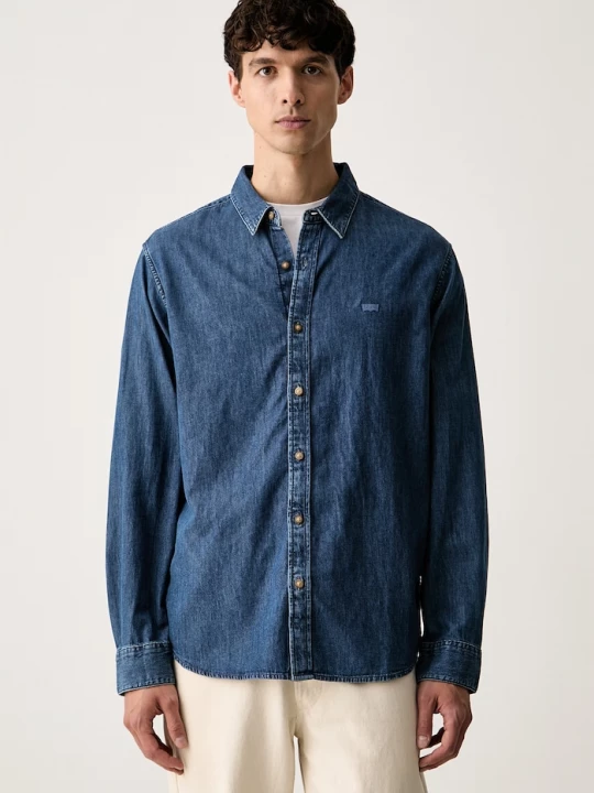 Obrázek produktu Levi's oxfordská košile pánská bavlněná BATTERY HOUSEMARK STANDARD modrá