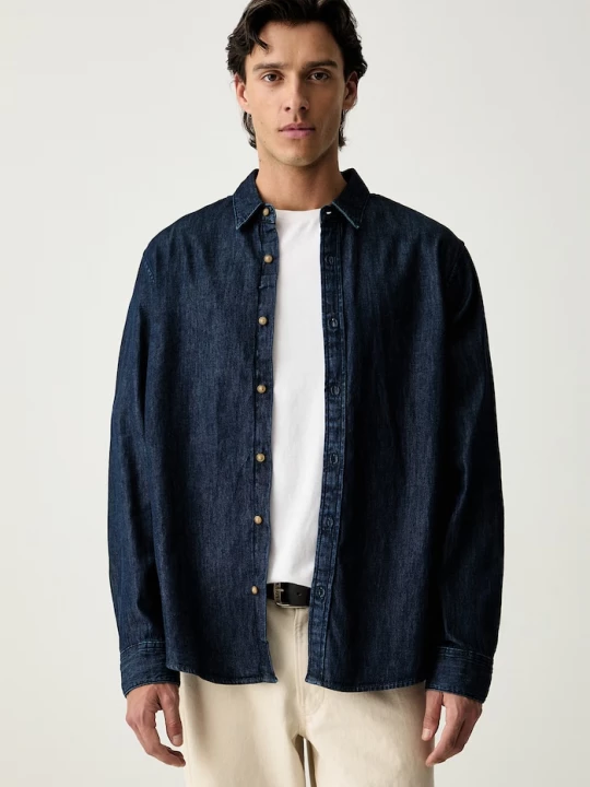 Obrázek produktu Levi's oxfordská košile pánská bavlněná BATTERY HOUSEMARK STANDARD námořnická modř