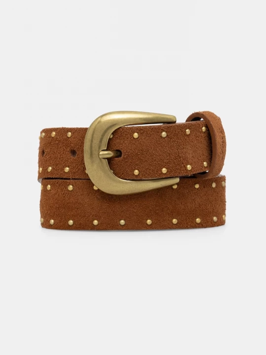 Obrázek produktu Levi's pásek dámský semišový BELLA STUDDED hnědá