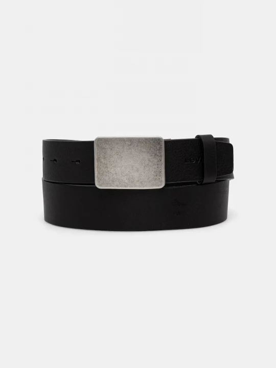 Obrázek produktu Levi's pásek pánský kožený RYDER PLAQUE BUCKLE černá