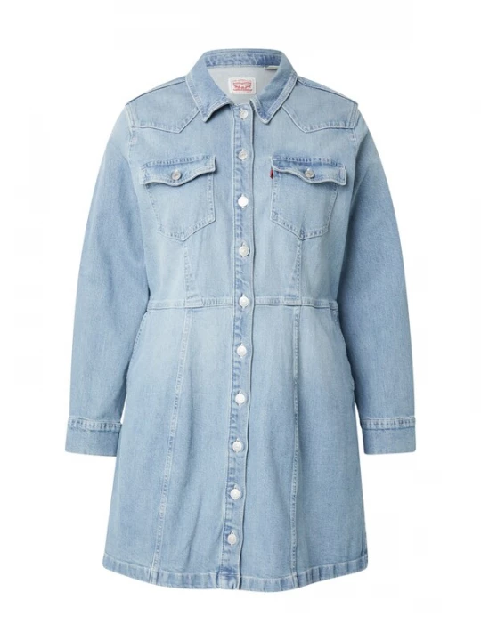 Obrázek produktu Levi's® Plus Košilové šaty 'Flynn Western Dress' modrá džínovina