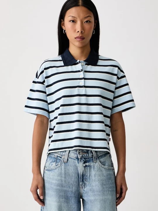 Obrázek produktu Levi's polo dámské bavlněné DIDION RUGBY modrá
