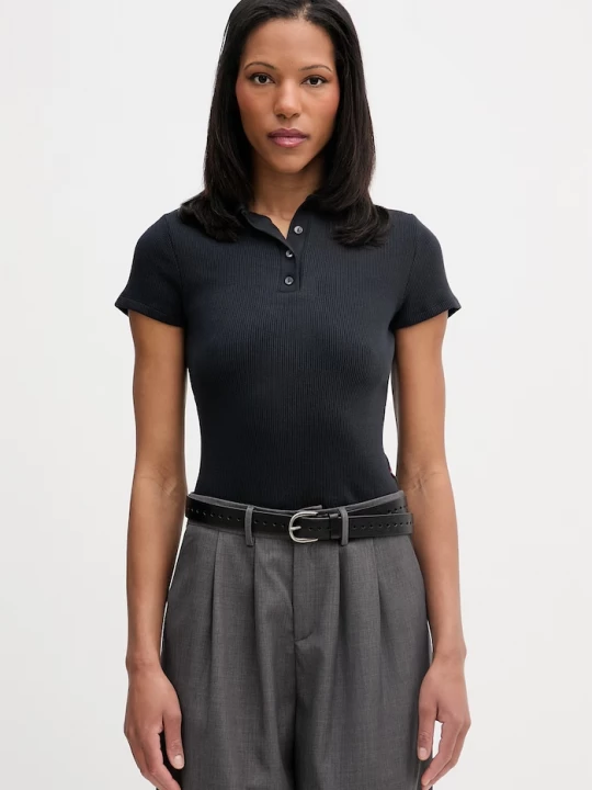Obrázek produktu Levi's polo dámské s bavlnou RORY SS černá