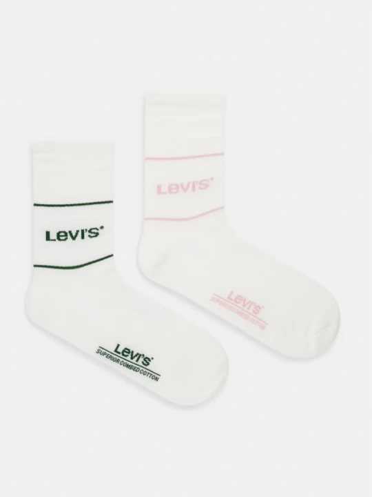 Obrázek produktu Levi's ponožky s bavlnou 2-pack béžová