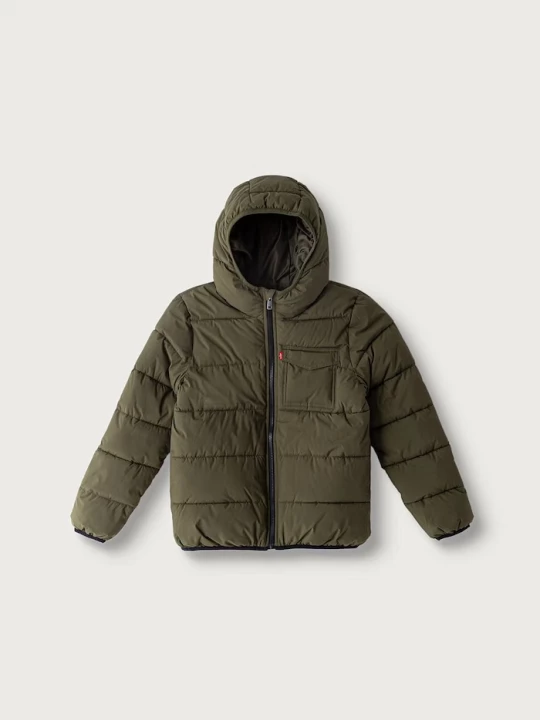 Obrázek produktu Levi's prošívaná bunda dětská MEDIUM WEIGHT PUFFER zelená