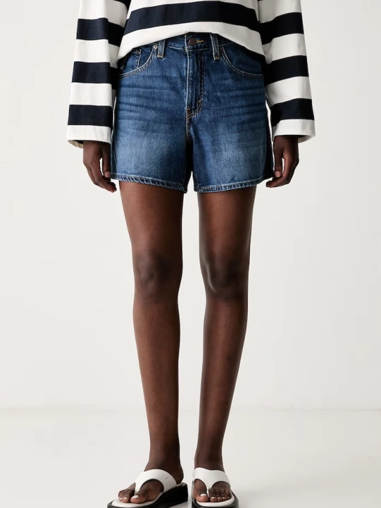 Obrázek produktu Levi's šortky dámské džínové CINCH MID-THIGH modrá