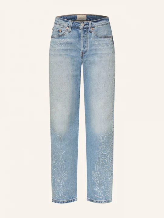 Obrázek produktu Levi's® Straight Džíny 501 Curve S Ozdobnými Kamínky 11 dark indigo - worn in