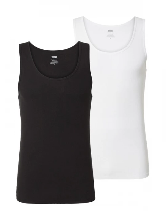 Obrázek produktu LEVI'S ® Tričko 'Levi's® Pride Rib Tank - 2 Pack'  černá / bílá