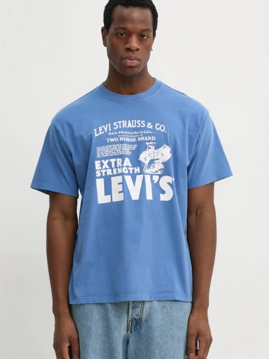 Obrázek produktu Levi's tričko pánské bavlněné VINTAGE FIT GRAPHIC fialová