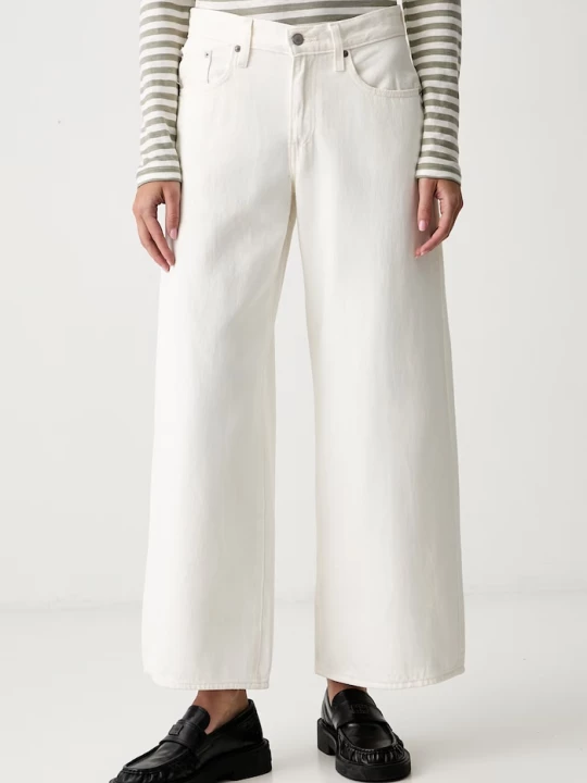 Obrázek produktu Levi's wide leg džíny dámské MIDDY WIDE LEG béžová