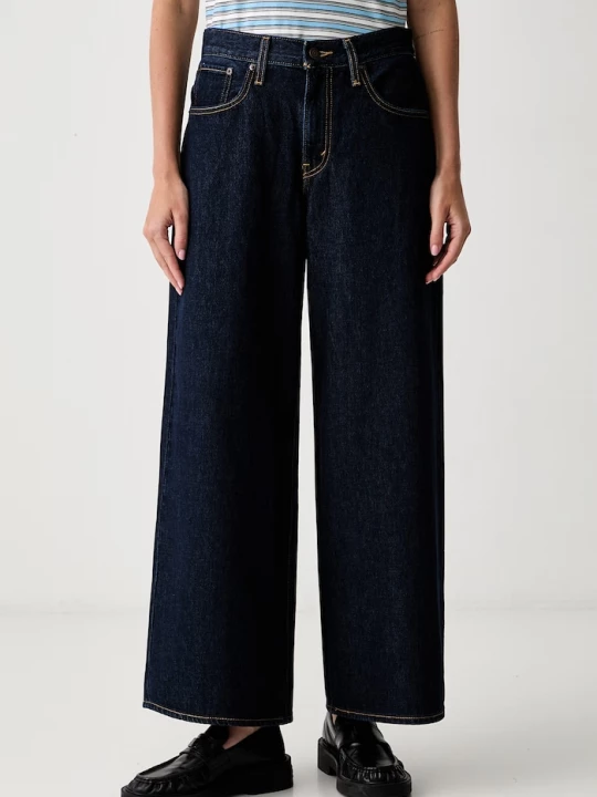 Obrázek produktu Levi's wide leg džíny dámské MIDDY WIDE LEG námořnická modř