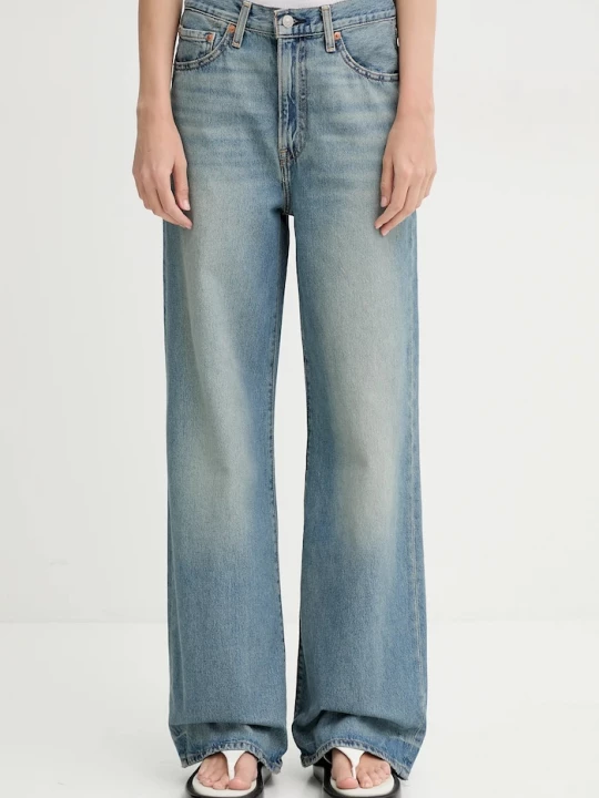 Obrázek produktu Levi's wide leg džíny dámské RIBCAGE WIDE LEG modrá