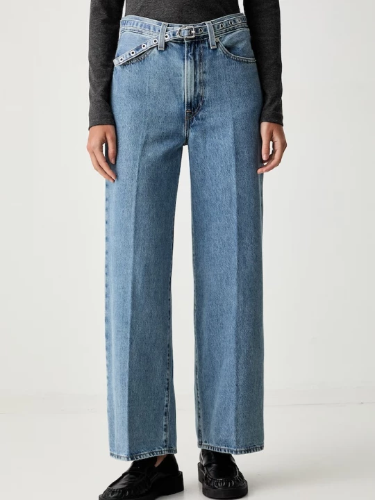 Obrázek produktu Levi's wide leg džíny dámské RIBCAGE WL BELTED modrá