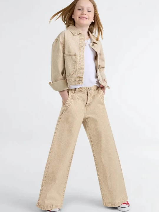 Obrázek produktu Levi's wide leg džíny dětské '94 BAGGY WIDE LEG W / YOKE béžová