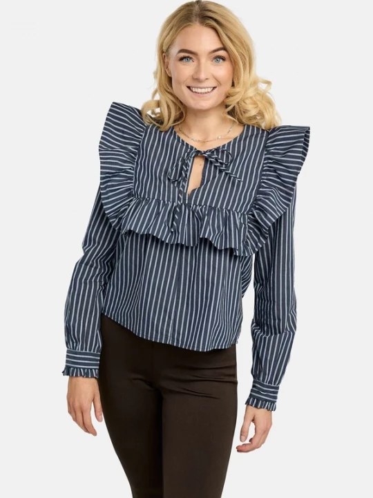 Obrázek produktu Liberte Essentiel Tričko ' HEATHER-LS-TIE ' námořnická modř