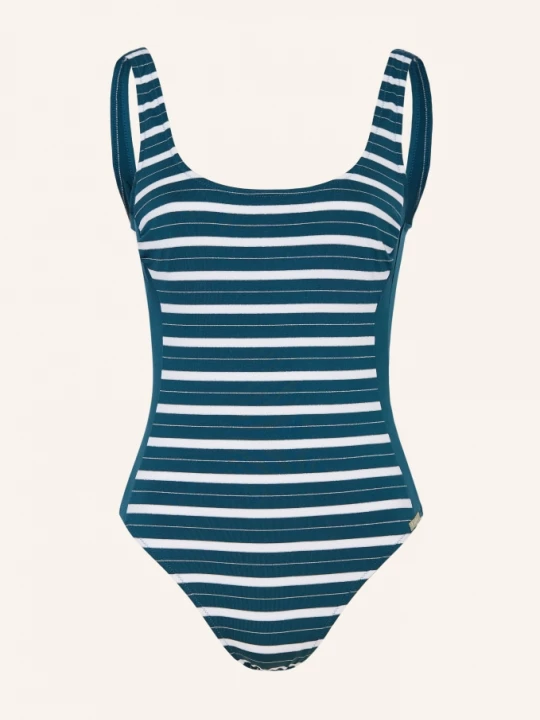 Obrázek produktu Lidea Plavky Strive Stripe petrolejová / stříbrná / bílá