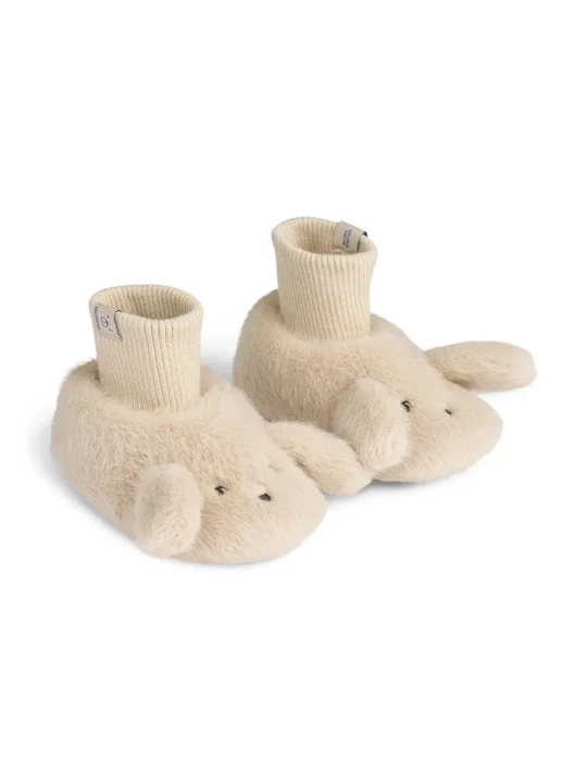 Obrázek produktu Liewood boty kojenecké Beth Rabbit Plush Slippers béžová
