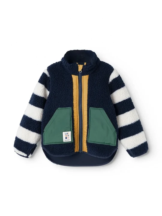 Obrázek produktu Liewood bunda dětská fleecová Noam Pile Jacket námořnická modř