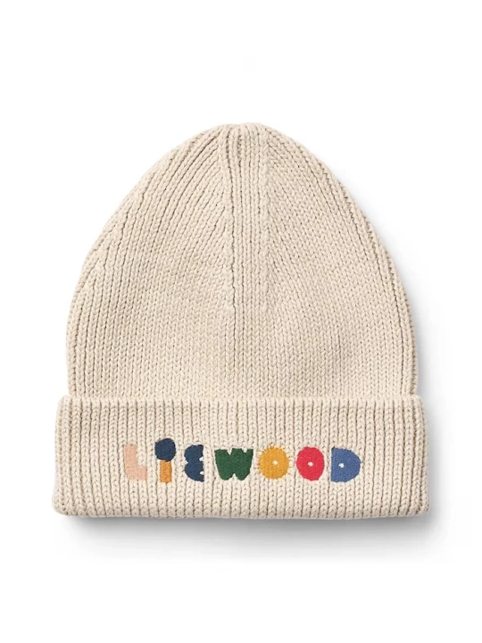 Obrázek produktu Liewood Dětská bavlněná čepice Ezra Beanie béžová